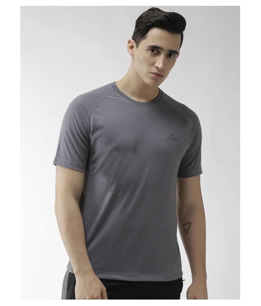     			Alcis - Light Grey Polyester Regular Fit Men's Sports T-Shirt ( Pack of 1 )