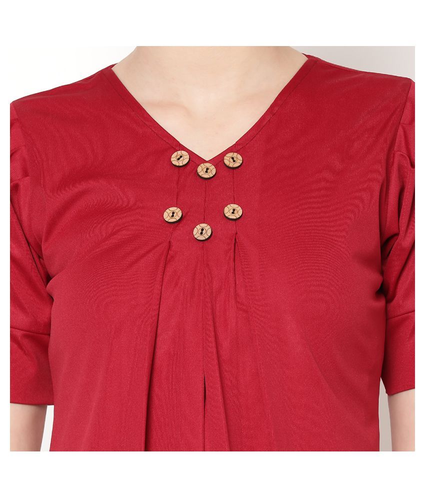 maroon boutique tops