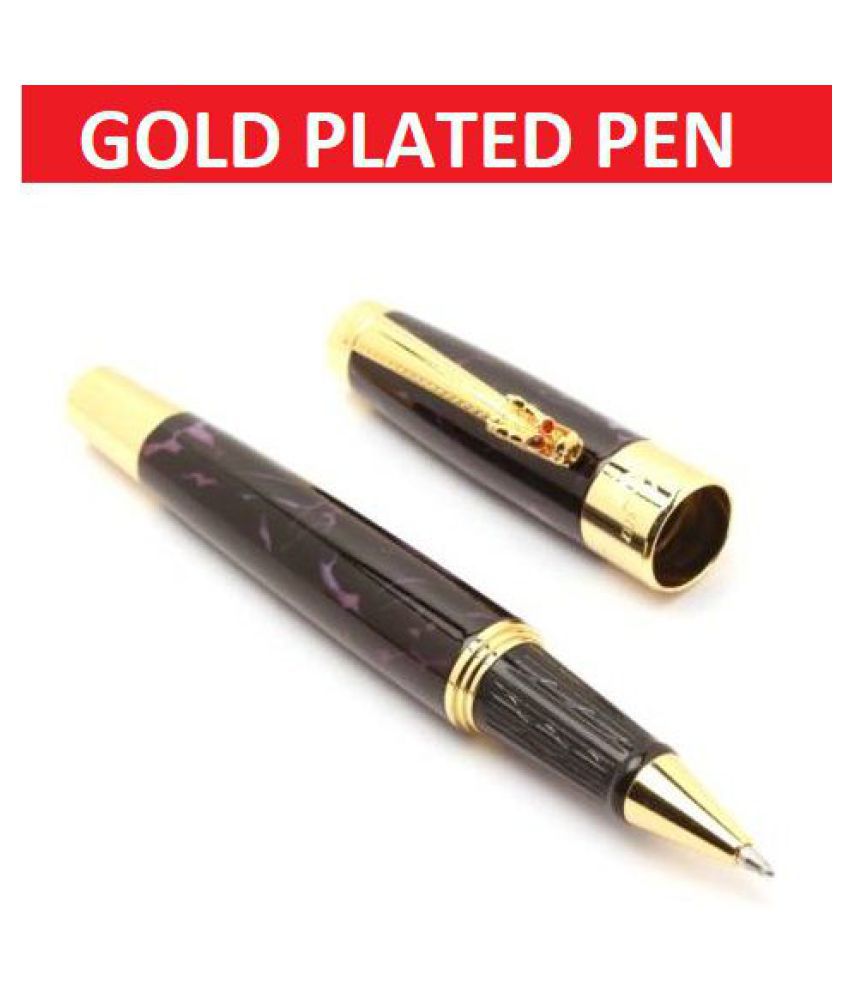     			Hayman Dikawen 24 CT Gold Plated Roller Pen With Box (P-146)
