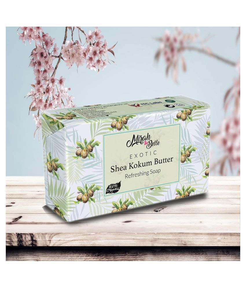     			Mirah Belle - Organic Shea Kokum Butter Soap Bar 125gm - For Dry & Sensitive Skin- Handmade Soap