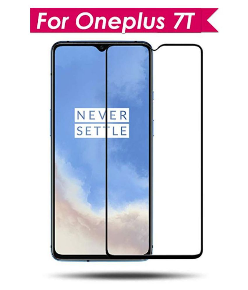 OnePlus 7T Full Glue Tempered Glass Screen Guard By MobiCrate