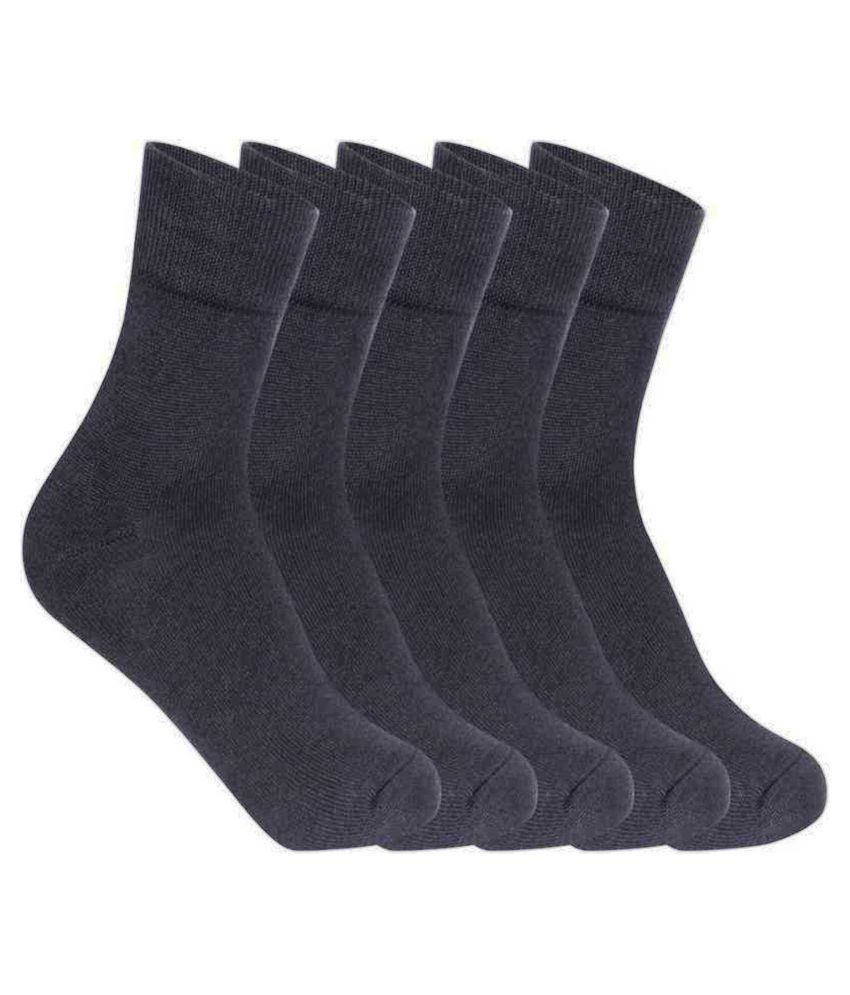     			Voici Black Formal Full Length Socks Pack of 5