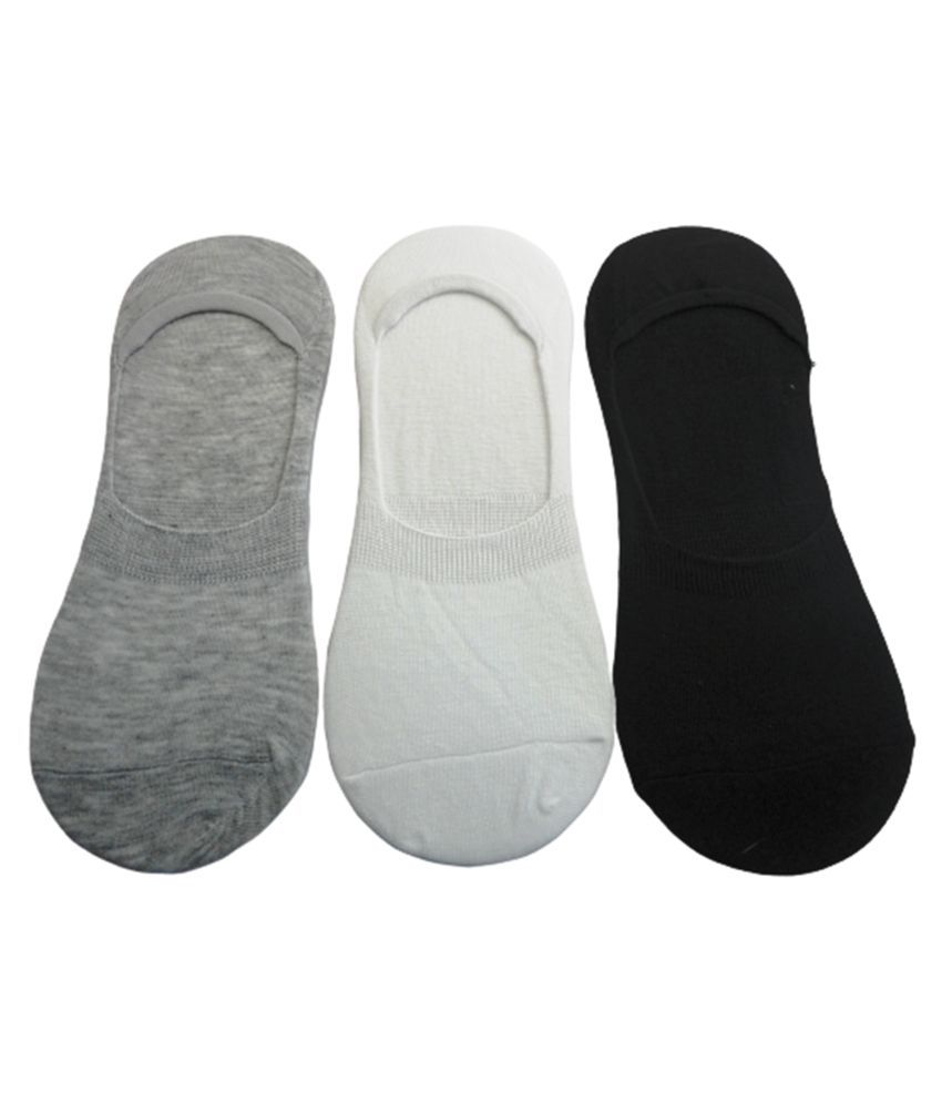    			Voici Multi Casual No Show Socks Pack of 3