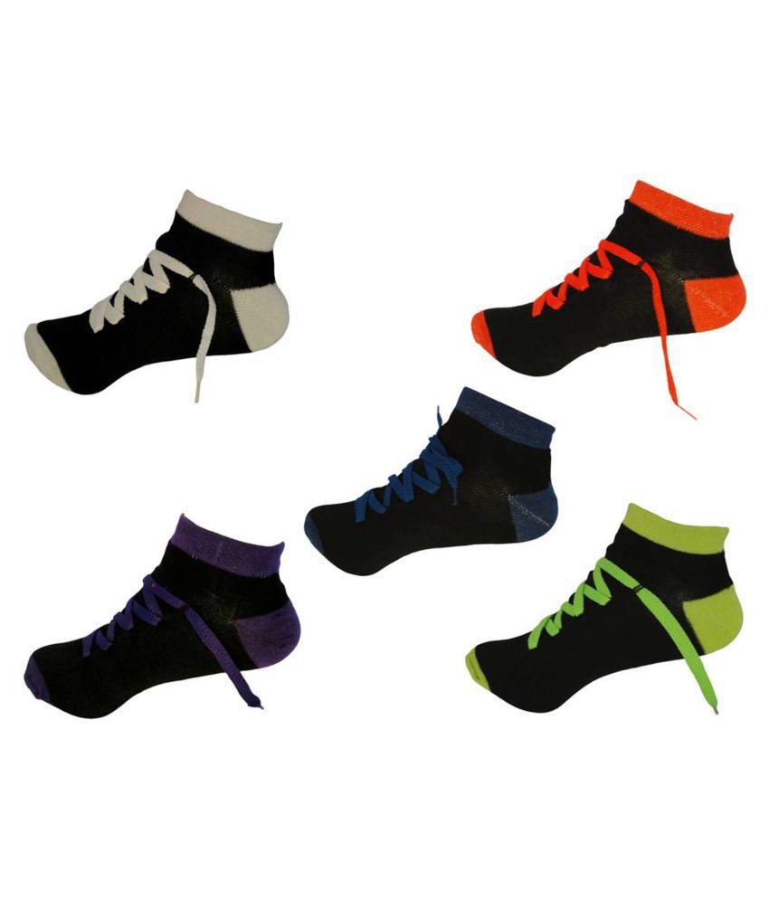     			Voici Multi Casual Ankle Length Socks Pack of 5