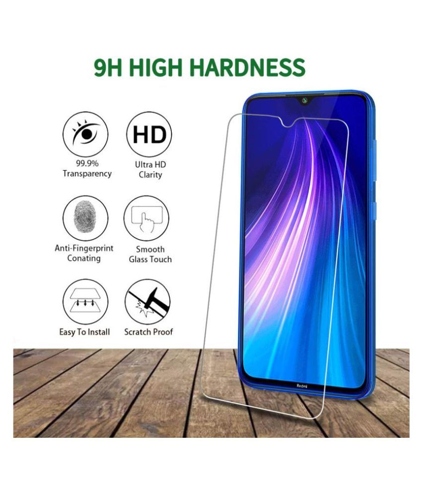 Xiaomi Redmi Note 8 Pro Tempered Glass Screen Guard By Lenmax Uv Protection Anti Reflection 3766