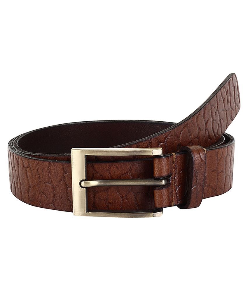 Aditi Wasan Brown Leather Formal Belt: Buy Online at Low Price in India ...
