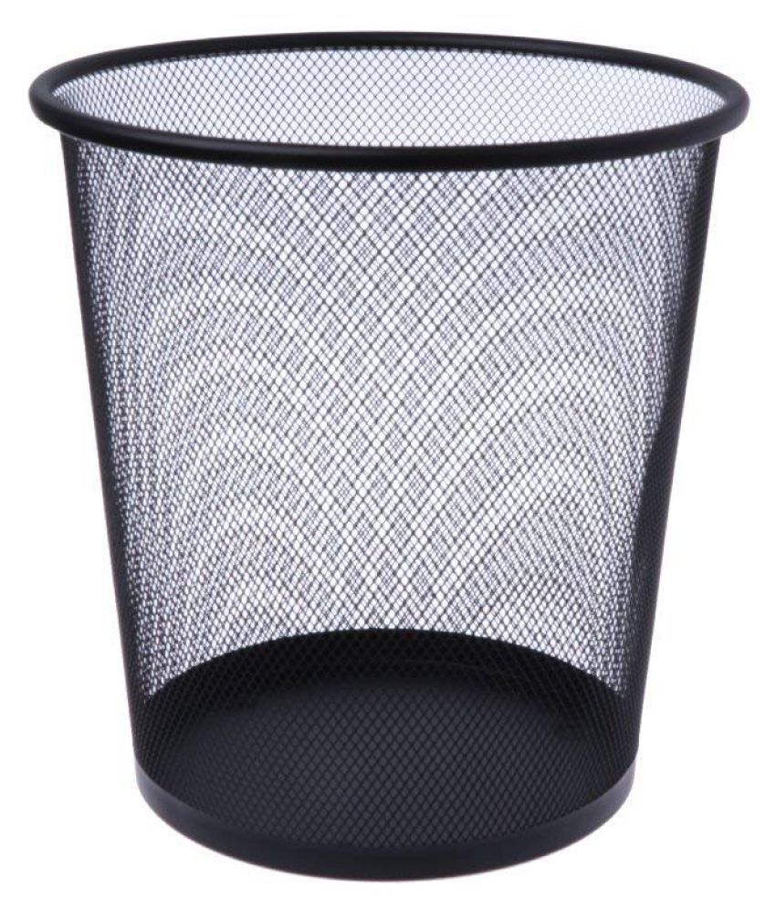 Metal Mesh Dustbin Round Wastebasket for Home, Kitchen and Office. Buy
