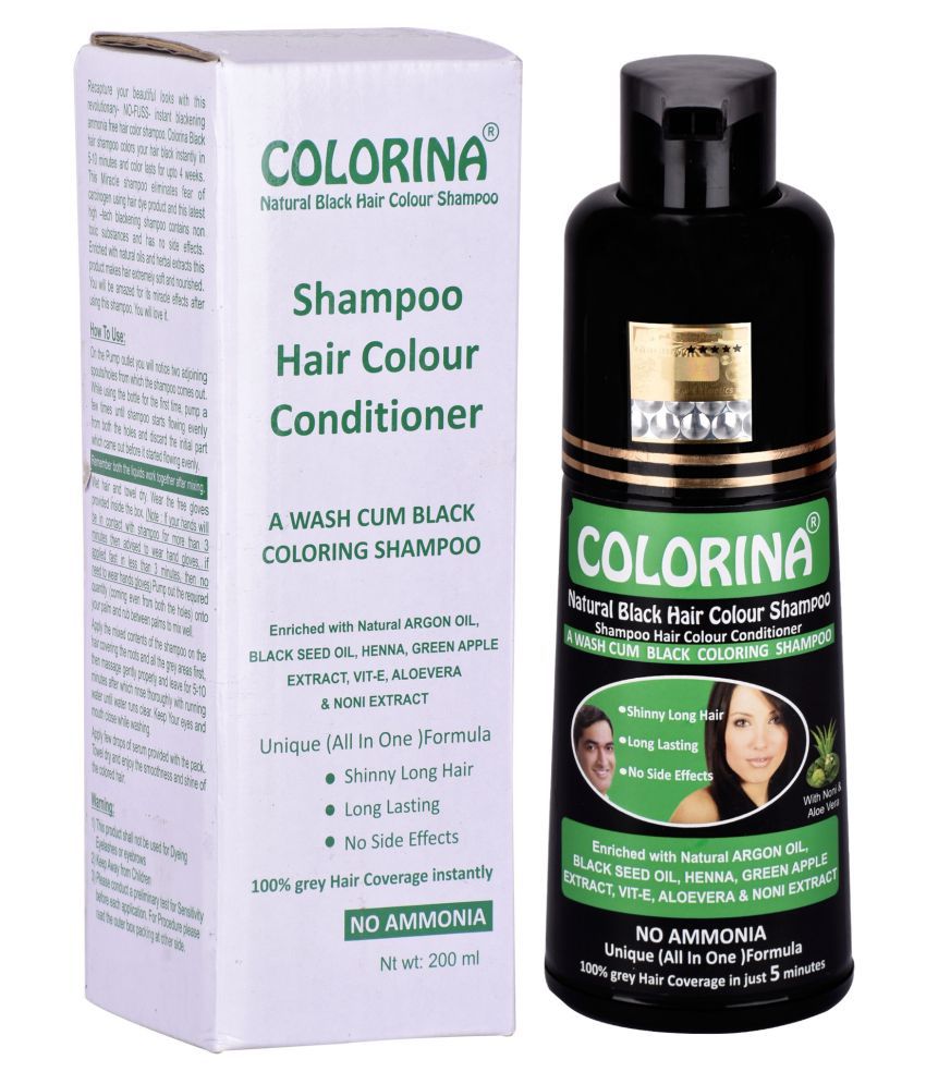 eAmaze COLORINA Hair Color Shampoo, 200ml Semi Permanent Hair Color Black  200 mL: Buy eAmaze COLORINA Hair Color Shampoo, 200ml Semi Permanent Hair  Color Black 200 mL at Best Prices in India - Snapdeal