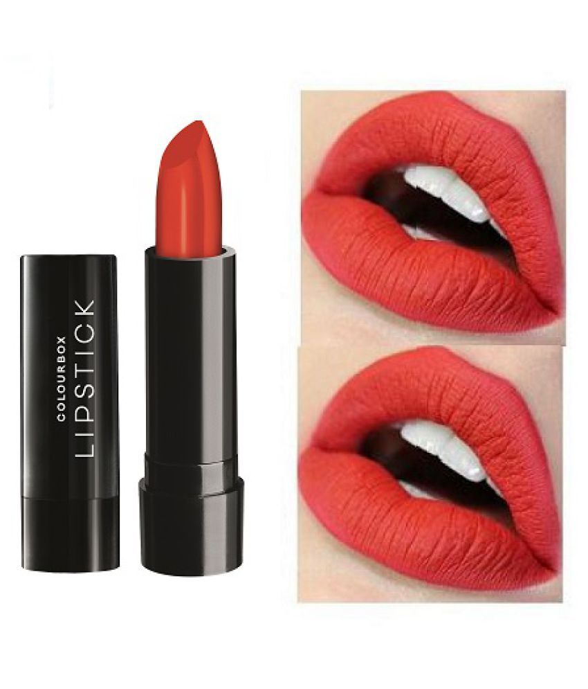 tangy orange lipstick