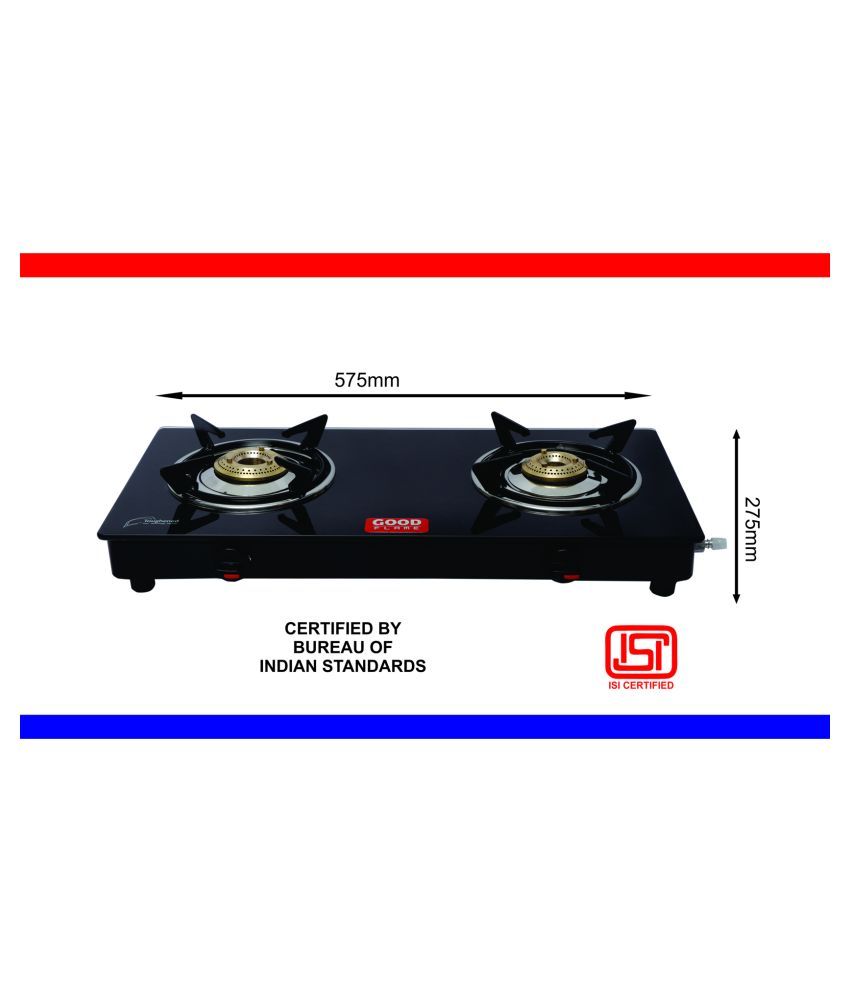 Good Flame Nano Series 2 Burners Manual Gas Stove With Cast Iron Nano Series 2 Burners Manual Gas Stove
