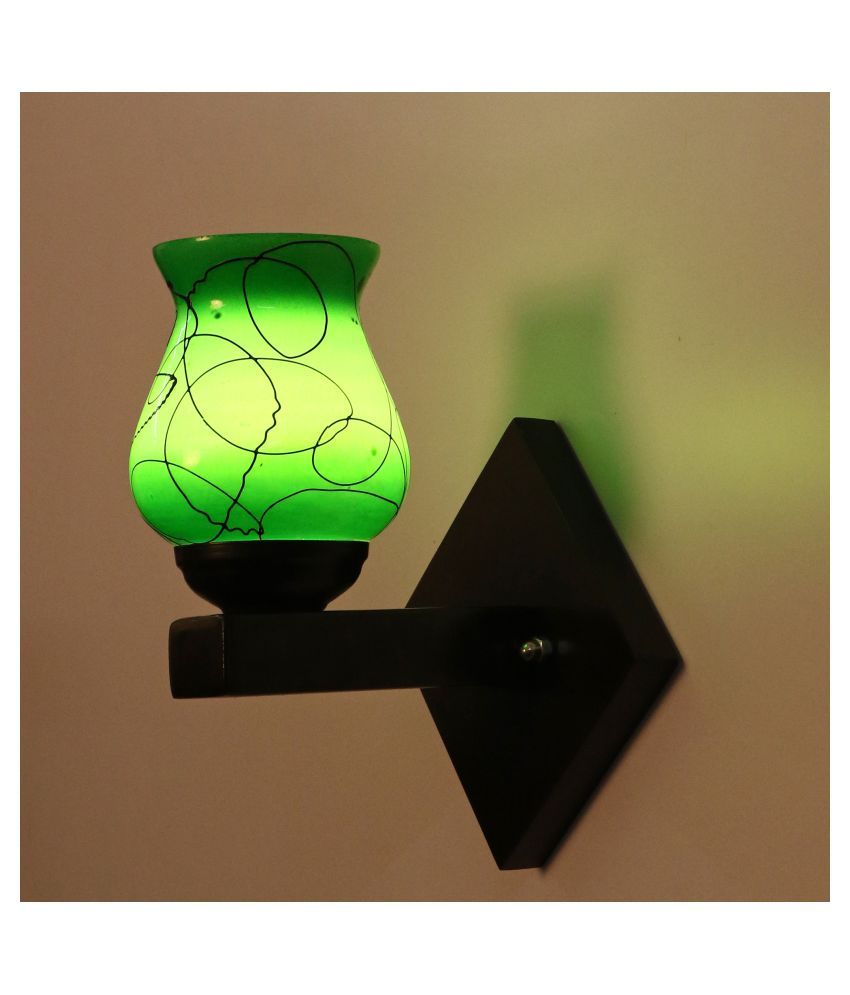 Somil Wall LampLight Glass Wall Light Green Pack of 1 Buy Somil Wall LampLight Glass Wall