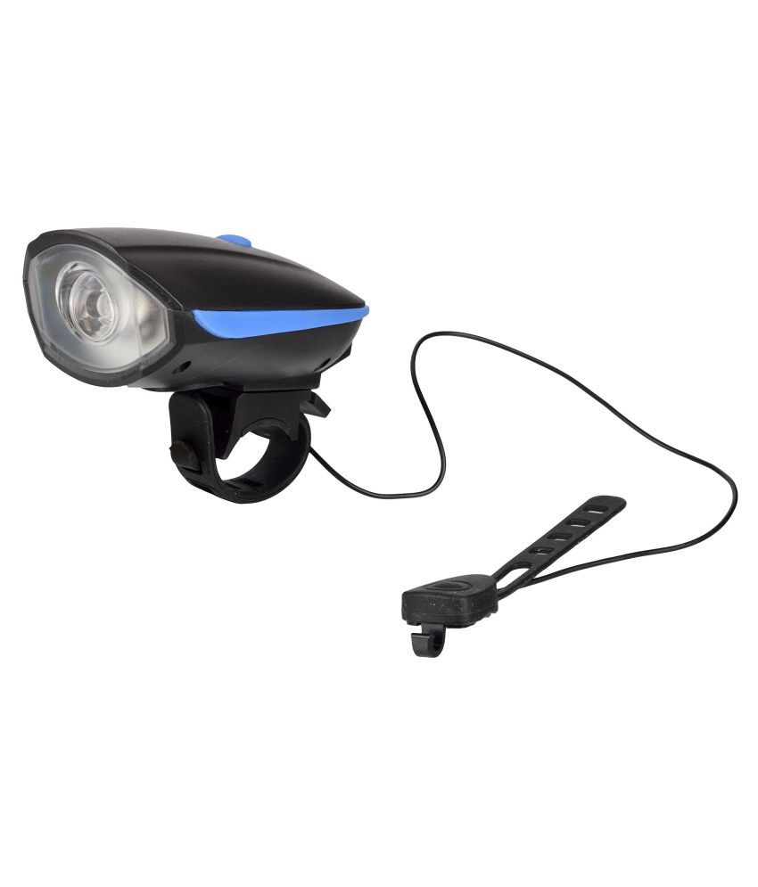 DarkHorse Bicycle LED 3 Mode Front Light & Horn Battery Operated, Blue