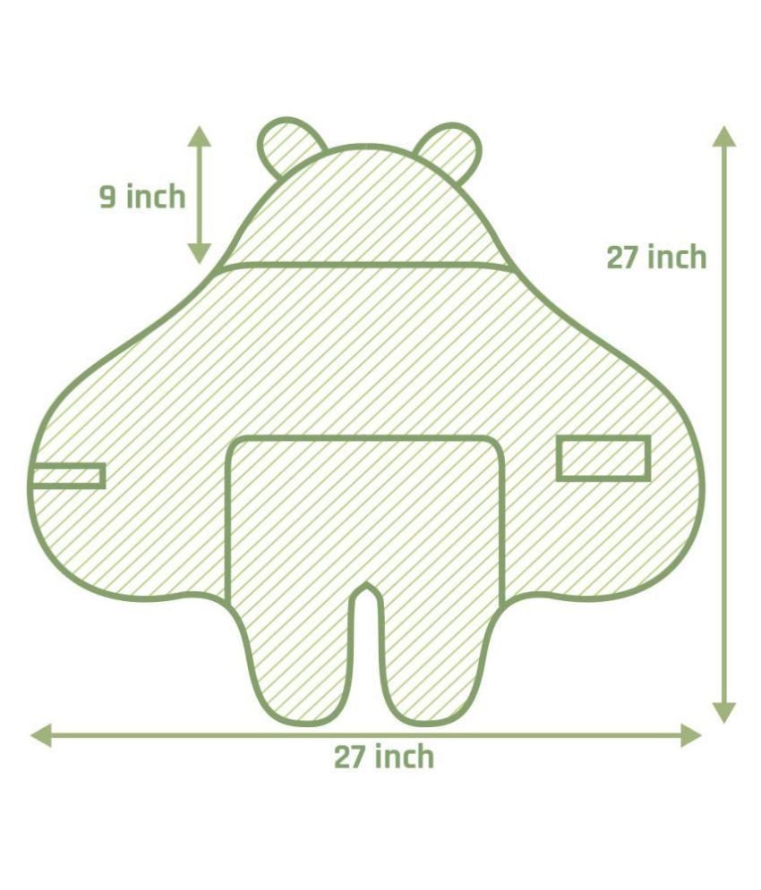 Oscar Home White Swaddle cloth Baby Blanket ( 72 cm × 68 cm 1 pcs