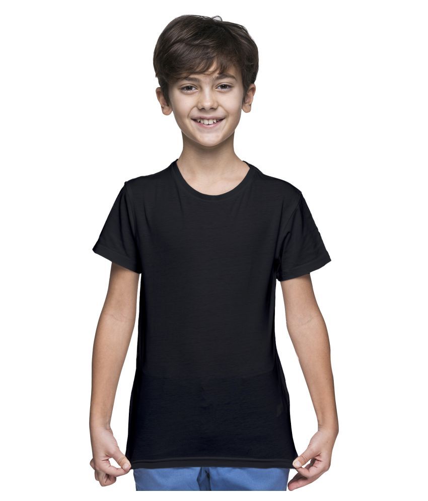 Cliths Boy's Plain Regular Fit Tshirt/ Black Tshirt For Kids - Buy ...