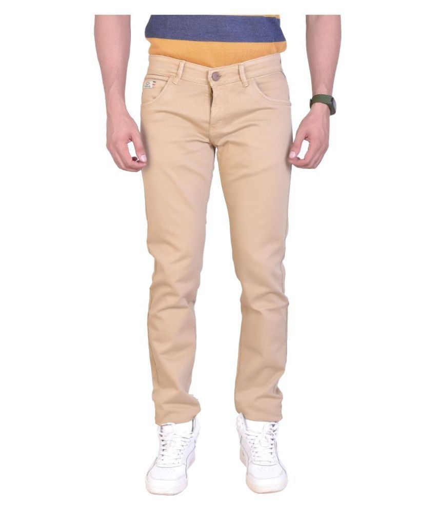     			Frod Beige Slim Jeans