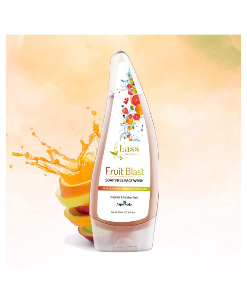 Lass Naturals Fruit Blast Face Wash - Premium Face Wash 130ml Face Wash 130 mL