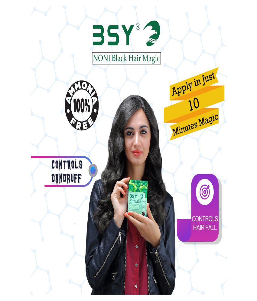 BSY NONI BLACK HAIR MAGIC 12MLX40 UNITS Permanent Hair Color Black 40 mL:  Buy BSY NONI BLACK HAIR MAGIC 12MLX40 UNITS Permanent Hair Color Black 40  mL at Best Prices in India - Snapdeal