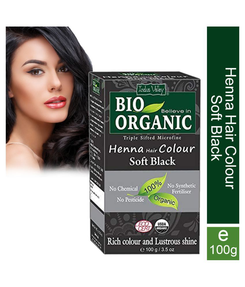 Buy Indus Valley Bio Organic Soft Black 100% Organic Henna Hair Color 100g  Online at Best Price in India - Snapdeal