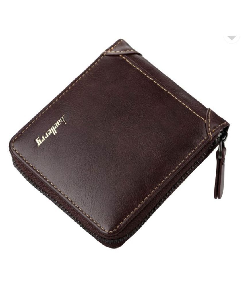     			Baellerry Leather Brown Casual Regular Wallet