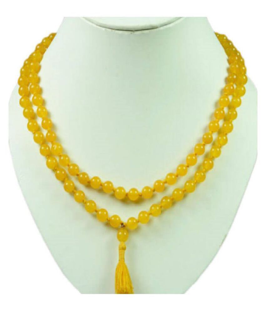 yellow sapphire mala