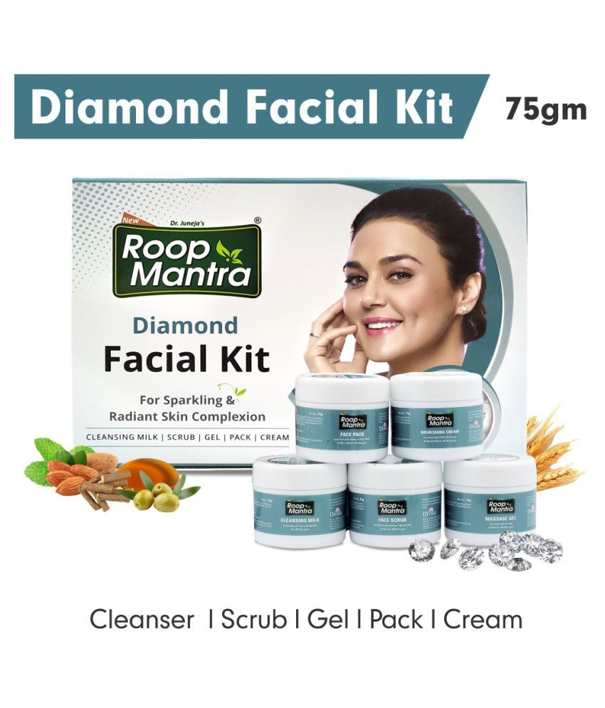 Roop Mantra Herbal+Diamond Facial Kit 75 g Buy Roop Mantra Herbal+Diamond Facial Kit 75 g at