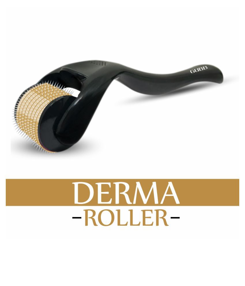 Gubb Golden Derma Roller 0.5mm For Hair Regrowth & Face Microdermabrasion 30 gm