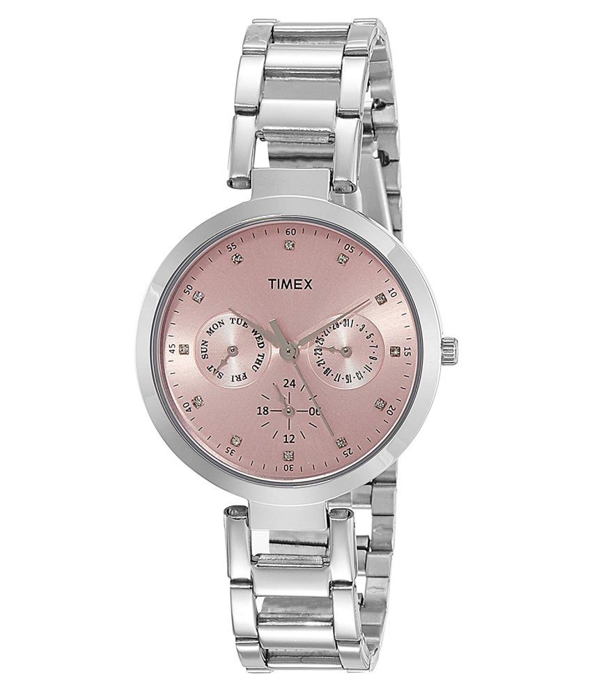Timex Stainless Steel Round Womens Watch Price in India: Buy Timex Stainless Steel Watches For Women