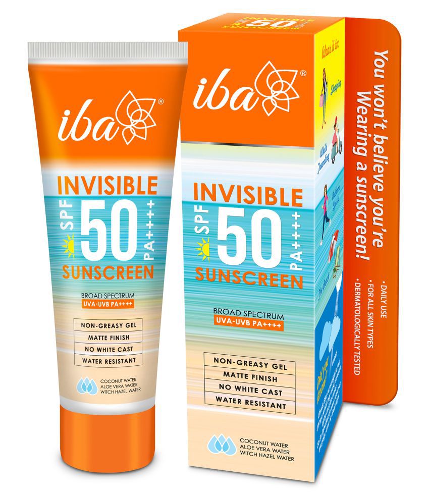Iba Halal Invisible Sunscreen Cream SPF 50 PA+++ 80 g