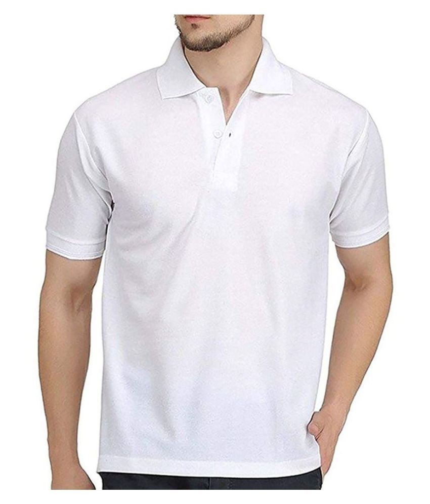 plain white polo shirt mens