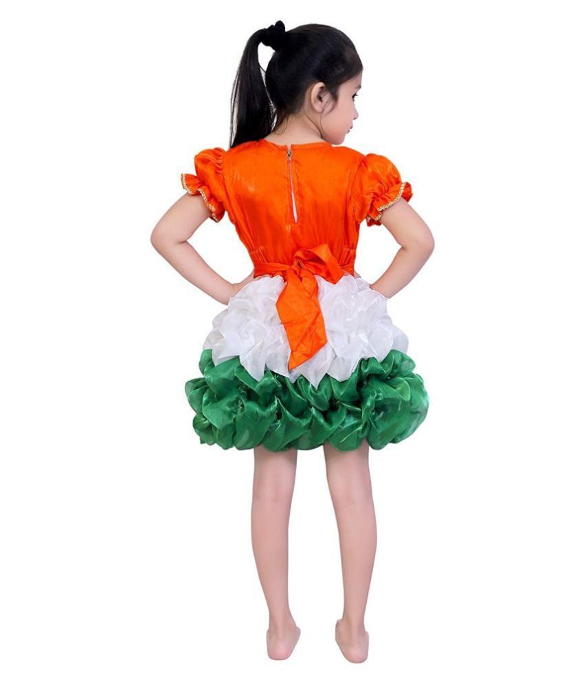 tri colour dress for girl near me