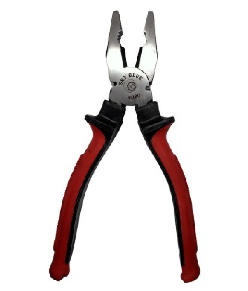     			Sky Blue Enterprises Sturdy Steel Tools Combination Plier Cutting Plier (Red & Black) Pincer Plier  (Length : 16 inch)