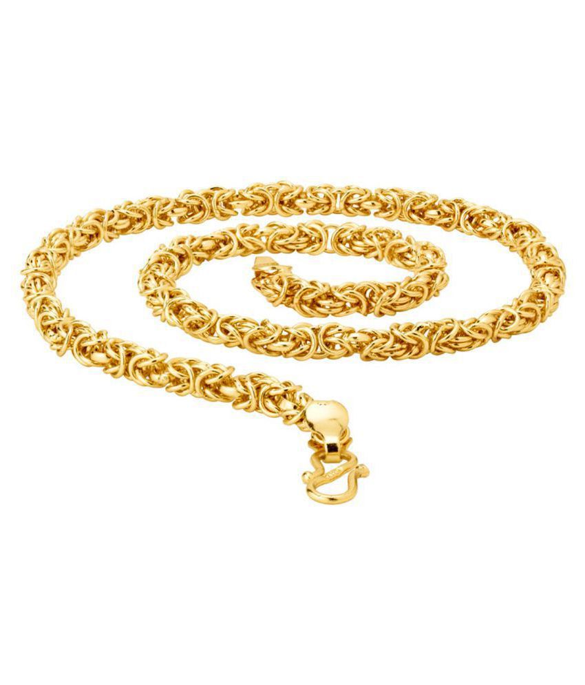     			Shine Art Traditional Fancy Designer Gold Plated Chain for Men & Boys
