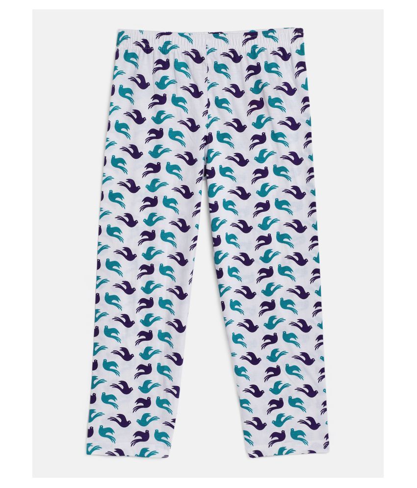     			Sini Mini girls multicolor printed cotton pant (Pack of 1).