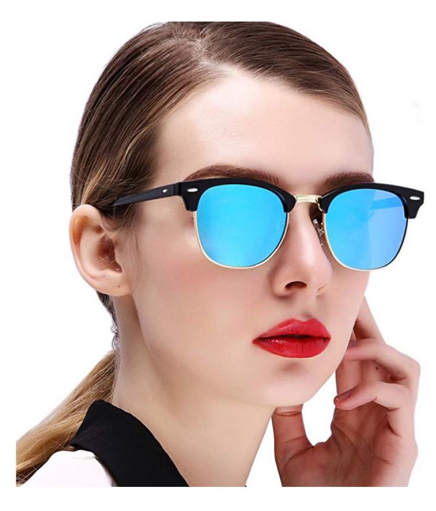 0303 FASHION HUB Blue Panto Sunglasses ( Panto BLUE ) Buy 0303