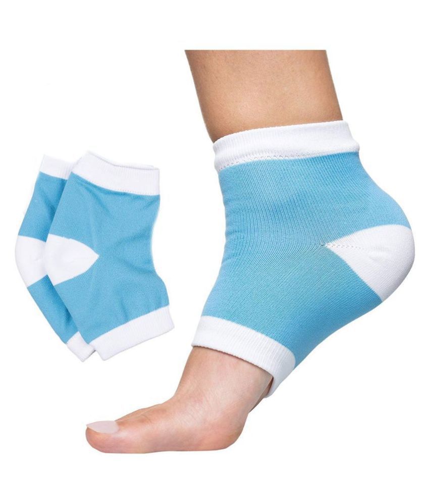 1 Pair Moisturizing Heel Socks Gel Lined Toeless Spa Socks to Heal and ...