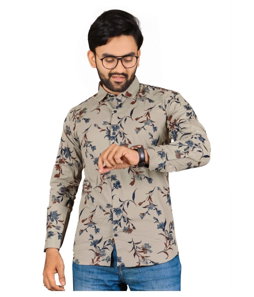 ADWYN PETER 100 Percent Cotton Grey Shirt Buy ADWYN PETER 100 Percent