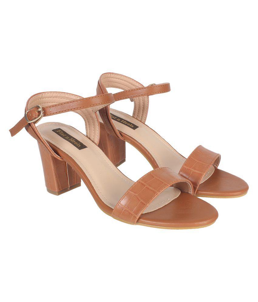 block heel tan heels