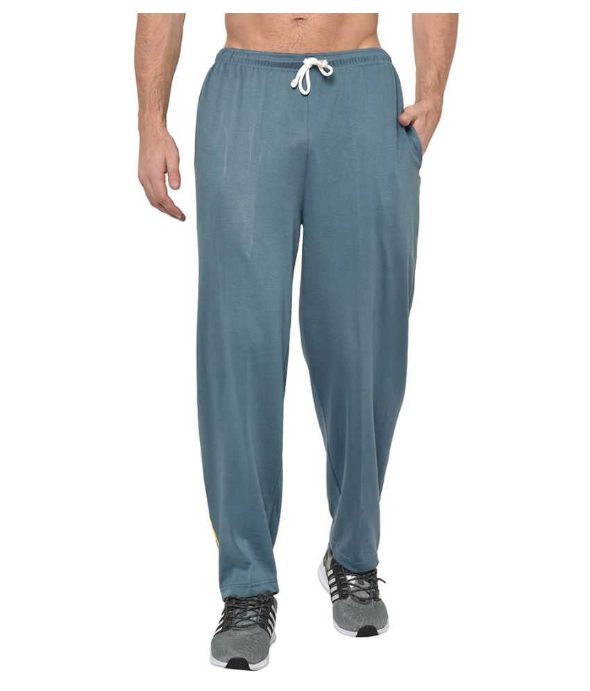     			Vimal Jonney Grey Cotton Blend Trackpants