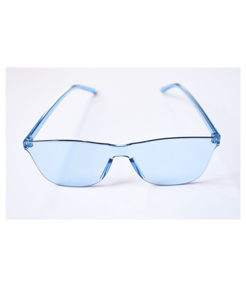 M&H EYEWEAR Ocean Blue Square Sunglasses ( HGS0365 ) Buy M&H