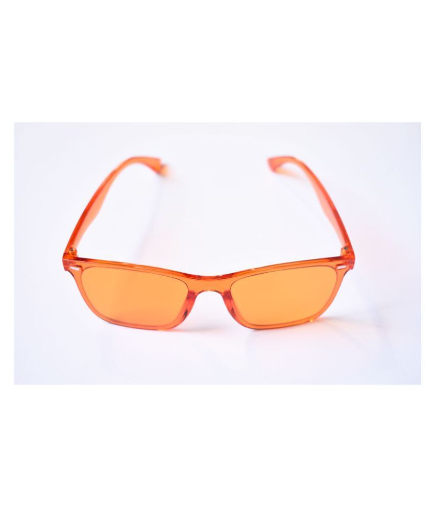 M&H EYEWEAR Orange Square Sunglasses ( JOTLY697 ) Buy M&H EYEWEAR