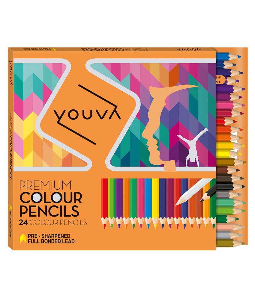 Navneet Youva Premium Colour Pencils (Pack of 24)