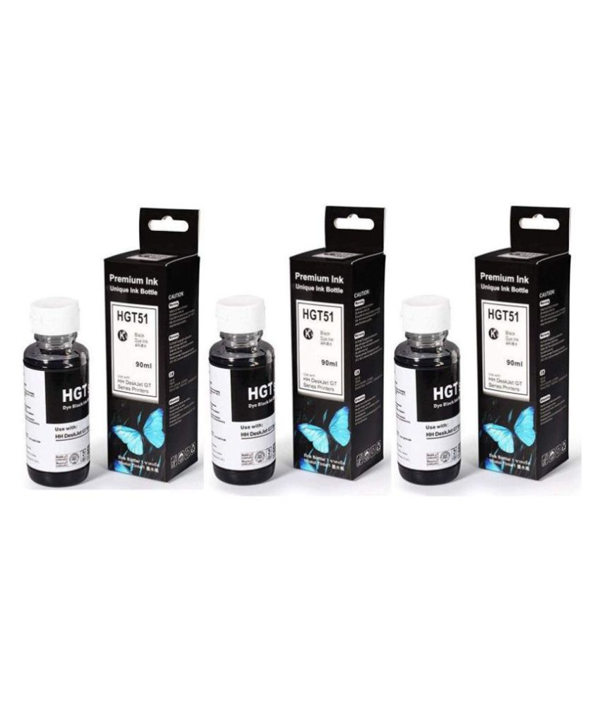 intop Refill HP GT51 Black Pack of 3 Ink bottle for HP Ink Tank 310 series,  HP Ink Tank Wireless 410 series And More. - Buy intop Refill HP GT51 Black  Pack