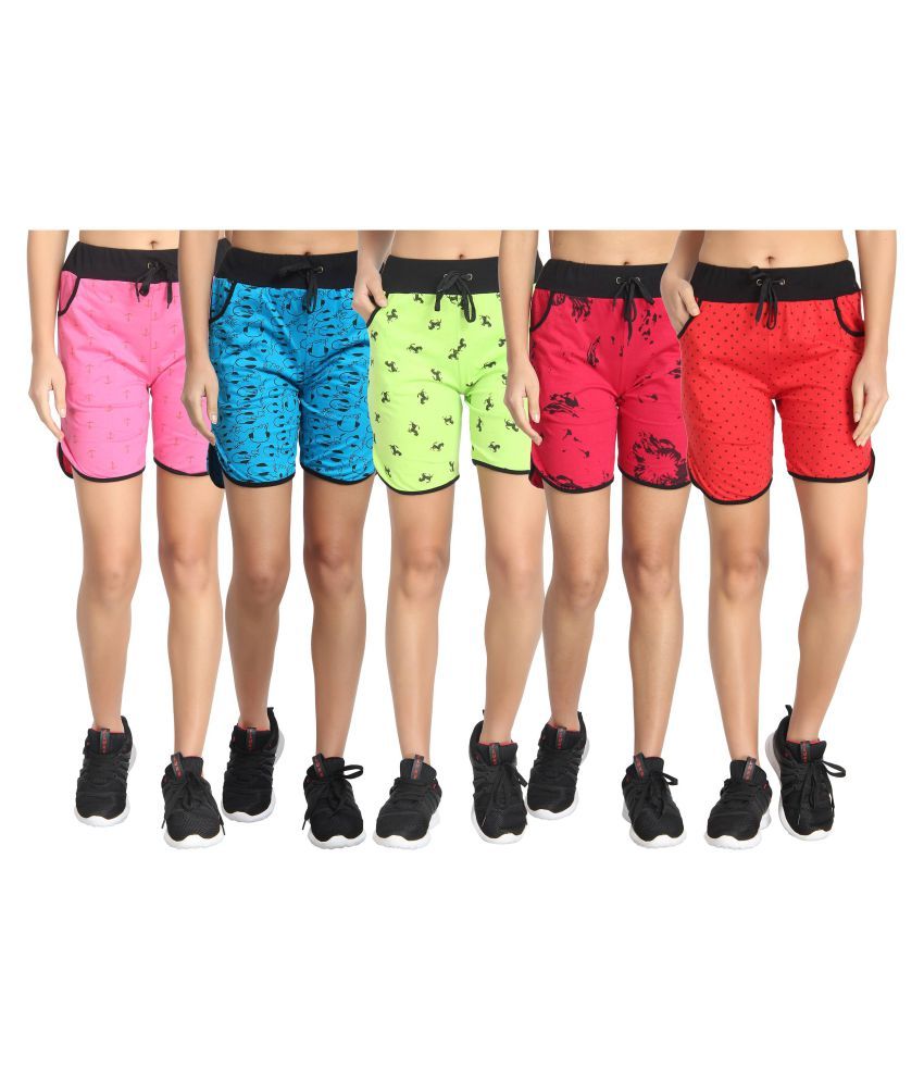     			Diaz Cotton Hot Pants - Multi Color