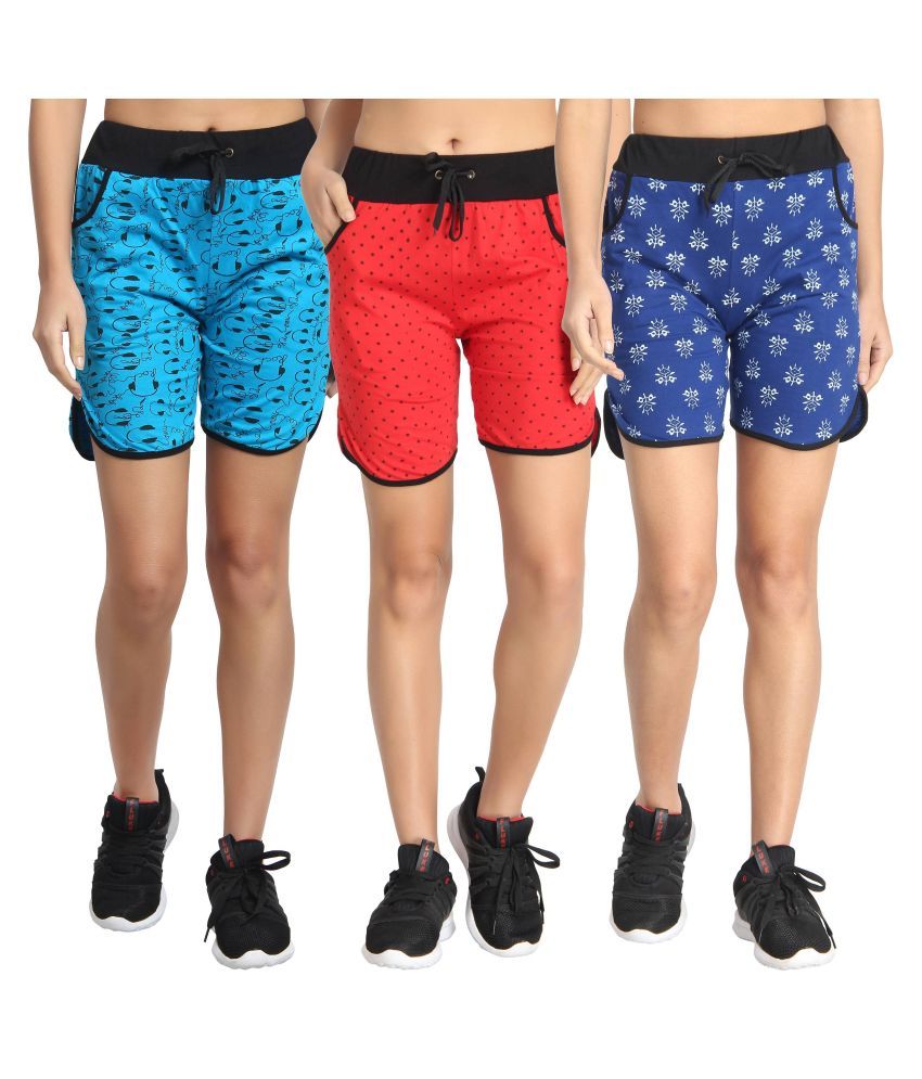     			Diaz Cotton Hot Pants - Multi Color