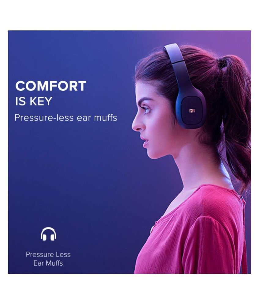 MI Super Bass Up to 20 Hours Battery Life Over Ear Wireless With Mic