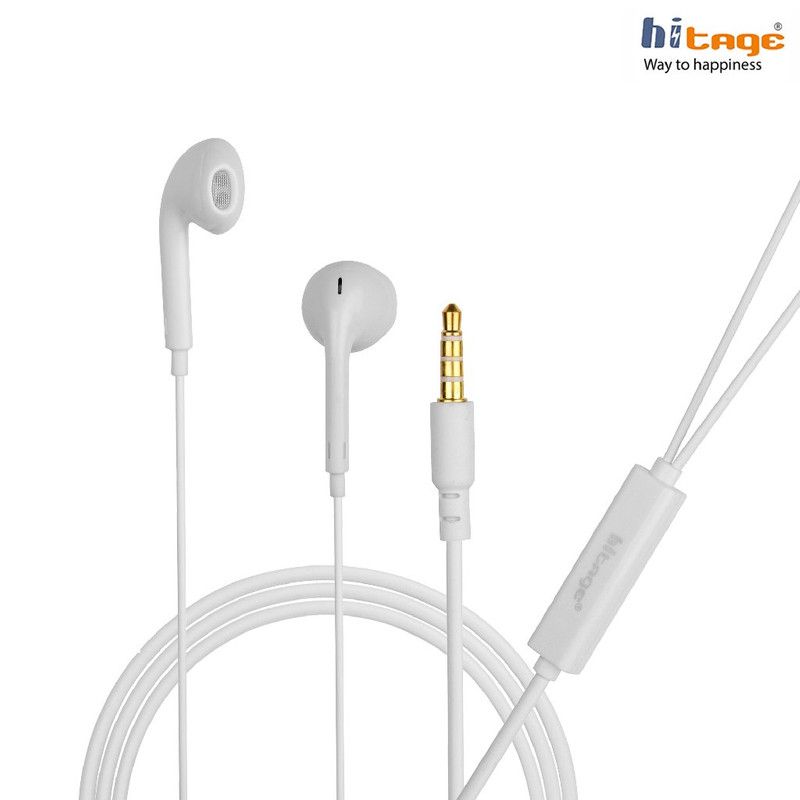 GRATE Hitage Earphone for all ipod and iphone On Ear Headset with Mic White