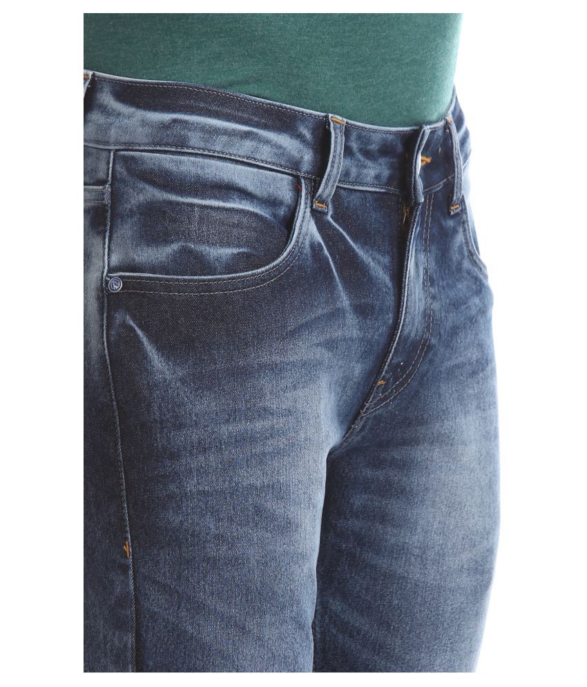 RUF & TUF Blue Slim Jeans - Buy RUF & TUF Blue Slim Jeans Online at ...