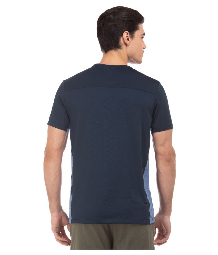 U.S. Polo Assn. Polyester Blue Color Block T-Shirt - Buy U.S. Polo Assn ...