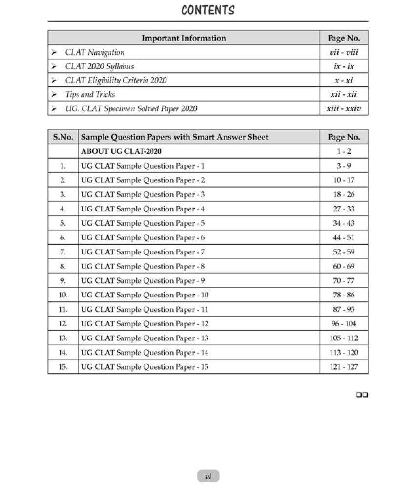 Oswaal CLAT Sample Question Papers LLB Entrance Test Series 2020 Book ...