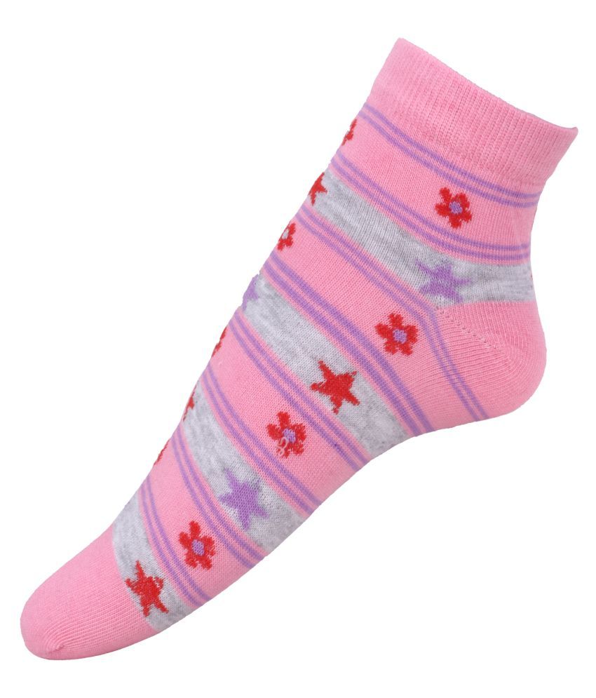 VOLGA Women's Cotton Blend Ankle Length Thumb Socks (Multicolor), Free